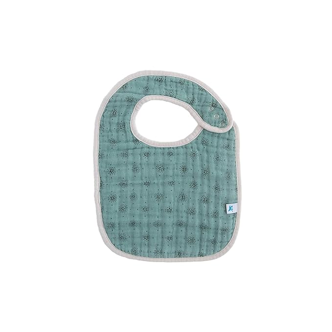 Little Unicorn Premium Classic Bib 3 pack | Adjustable as baby grows | Soft fabric on skin | Great for first time eaters (Vintage Floral)