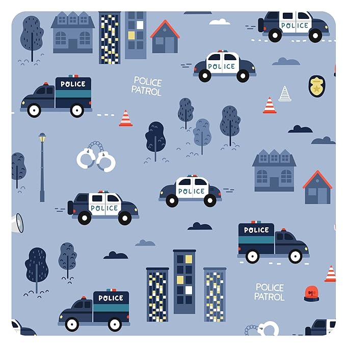 BapronBaby Be Brave - Police Patrol Bapron - No Neck Tie Safer Bib for Baby & Toddler - Soft Waterproof Stain Resistant - Machine Washable - Sz Preschool 3-5yrs