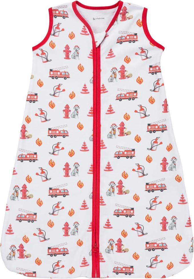 LollyBanks Baby Sleep Sack, 100% Cotton Wearable Blanket 2-Way Zipper Sleep Sacks