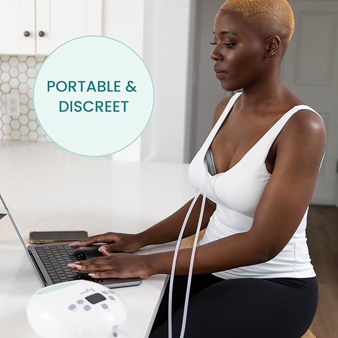 Motif Medical Breast Milk Collector Cups for Luna & Duo Breast Pump - Hands-Free & Portable Collection Cups for Breast Milk - Wearable Milk Collection Cups w/Storage Bag, 5 Flanges & More (5 oz)