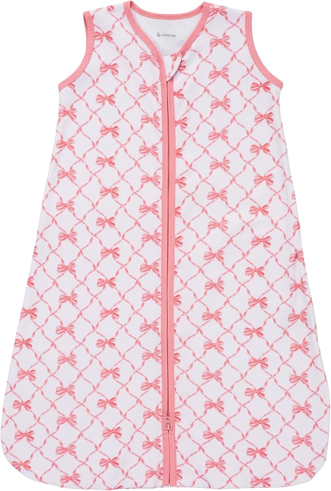 LollyBanks Baby Sleep Sack, 100% Cotton Wearable Blanket 2-Way Zipper Sleep Sacks