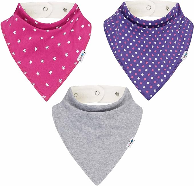 Lovjoy Large Bandana bibs - Special Needs Bibs - For Older Children, Youth and Adults - Practical, absorbent and Stylish