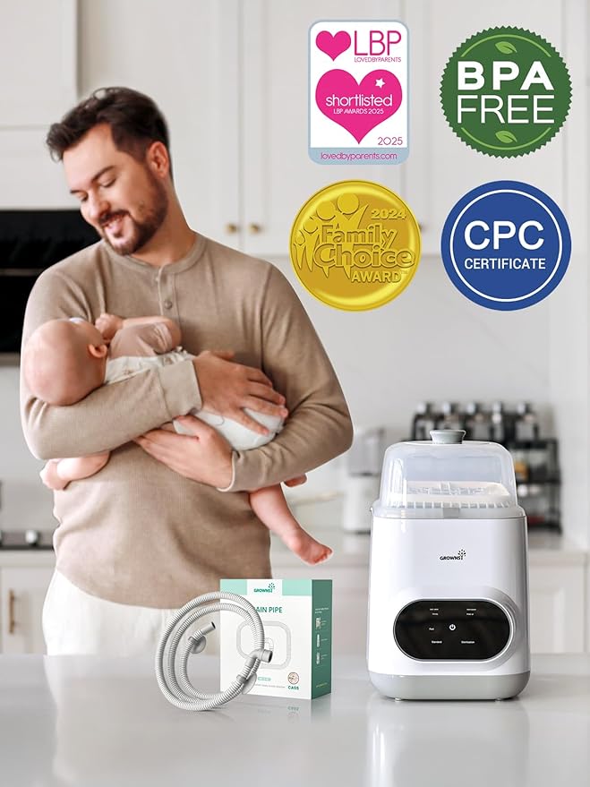 Grownsy Drain Hose 1M, Soft, Durable and Flexible for GROWNSY EaseClean Bottle Washer, Momcozy and Papablic Baby Bottle Washer Replacement Accessory for Easy Water Drainage