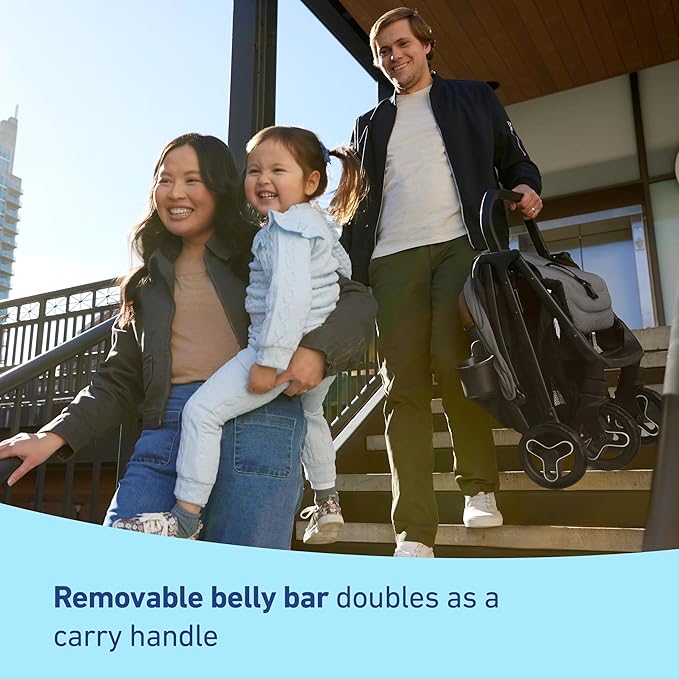 Graco Ready2Jet Compact Stroller – Overhead Friendly Compact Travel Stroller with Automatic Fold, Lilac Mod