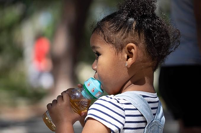 Refresh-a-Baby Reusable Bottle Top Spout Adapter – Reusable, Easily Convert Any Bottle into a Spill-Proof Sippy – Perfect for Travel & Everyday Use, BPA-Free, Dishwasher Safe - Pack of 2 (Llama)