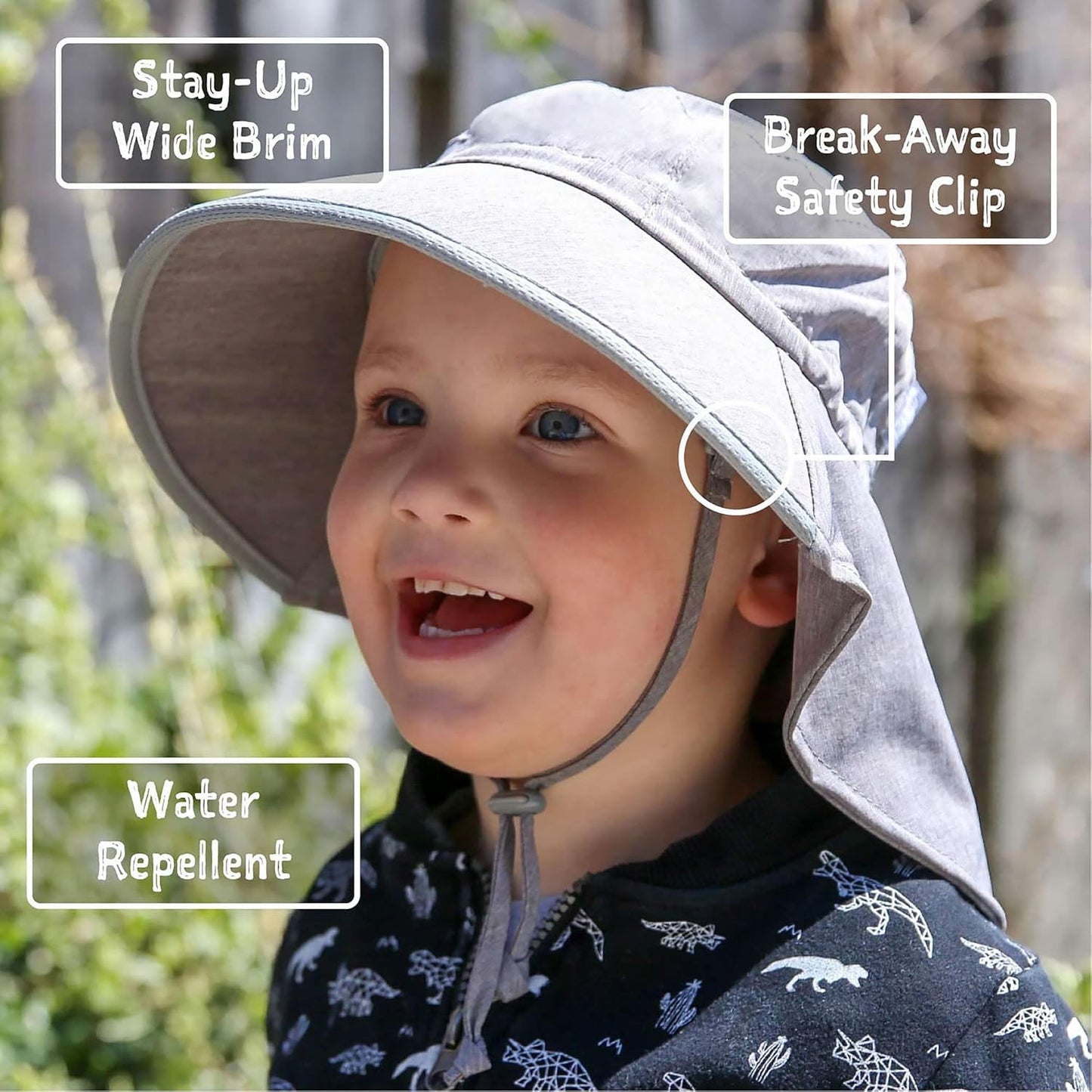 JAN & JUL 50+ UPF Quick-Dry Sun-Hats for Boys