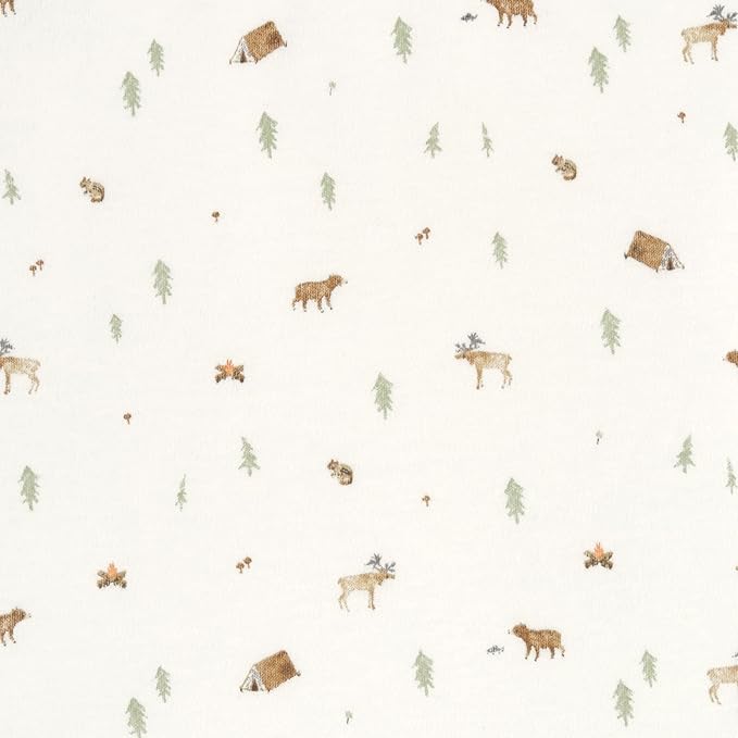 HALO 100% Cotton Sleepsack Swaddle, 3-Way Adjustable Wearable Blanket, TOG 1.5, Campsite, Newborn, 0-3 Months