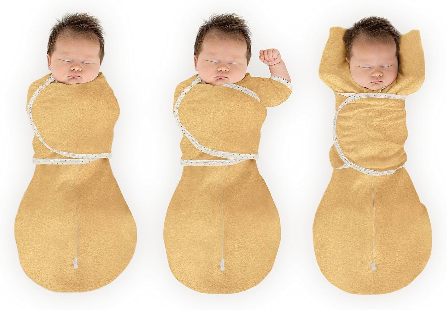 SwaddleDesigns 6-Way Omni Swaddle Sack Arms Up Swaddle for Newborn, More Options to Calm Startle Reflex, Improves Sleep