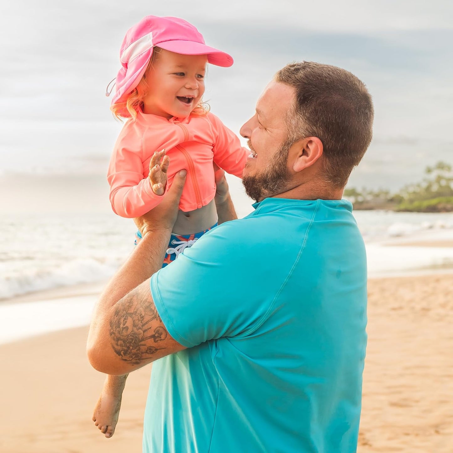 SwimZip Sun Hat with Neck Flap | UPF 50+ Protection for Baby, Toddler, and Kids