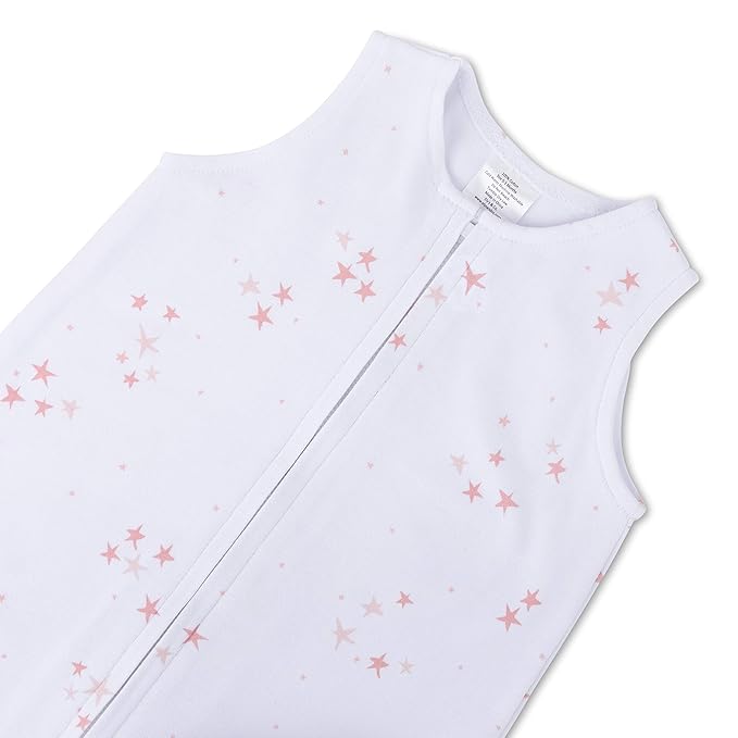 Baby Wearable Blanket - Baby Sleep Sack 100% Interlock Knit Cotton - Sleep Sack 3-6 Months - Comfy Soft Lightweight, 2-Pack Set