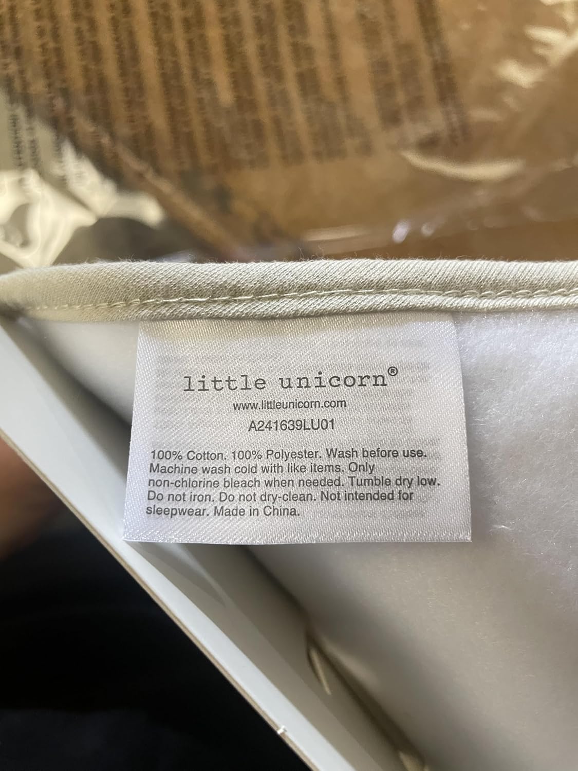 Little Unicorn Cotton Muslin with Fleece Bandana Bib