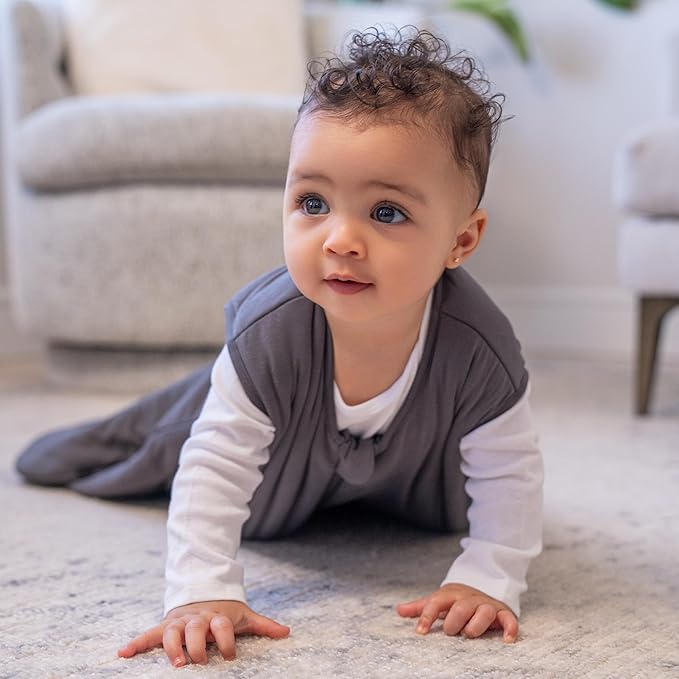 HALO SuperSoft Bamboo Wearable Blanket 1.5 TOG – Buttery Soft, Plush Baby Sleep Sack for Newborns, Infants & Toddlers, Hip-Healthy Design, Machine Washable, 18-24 Months, X-Large, Charcoal