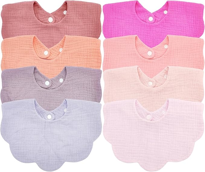 Baby Bibs Muslin Drool Teething Drooling Bibs for Baby Girl Boy Muslin Cotton