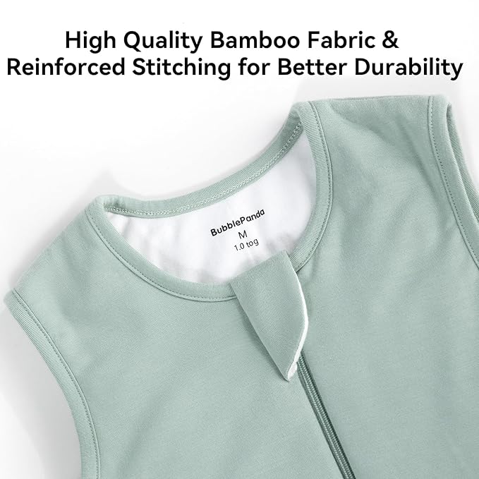 Rayon Made from Bamboo Toddler Sleep Sack with Feet 12-24 Months 1.0 Tog Ultra Soft Toddler Sleeping Sack 1t-2t Sleep Bag Walker Quilted Wearable Blanket with Legs 2-Way Zipper Lightweight