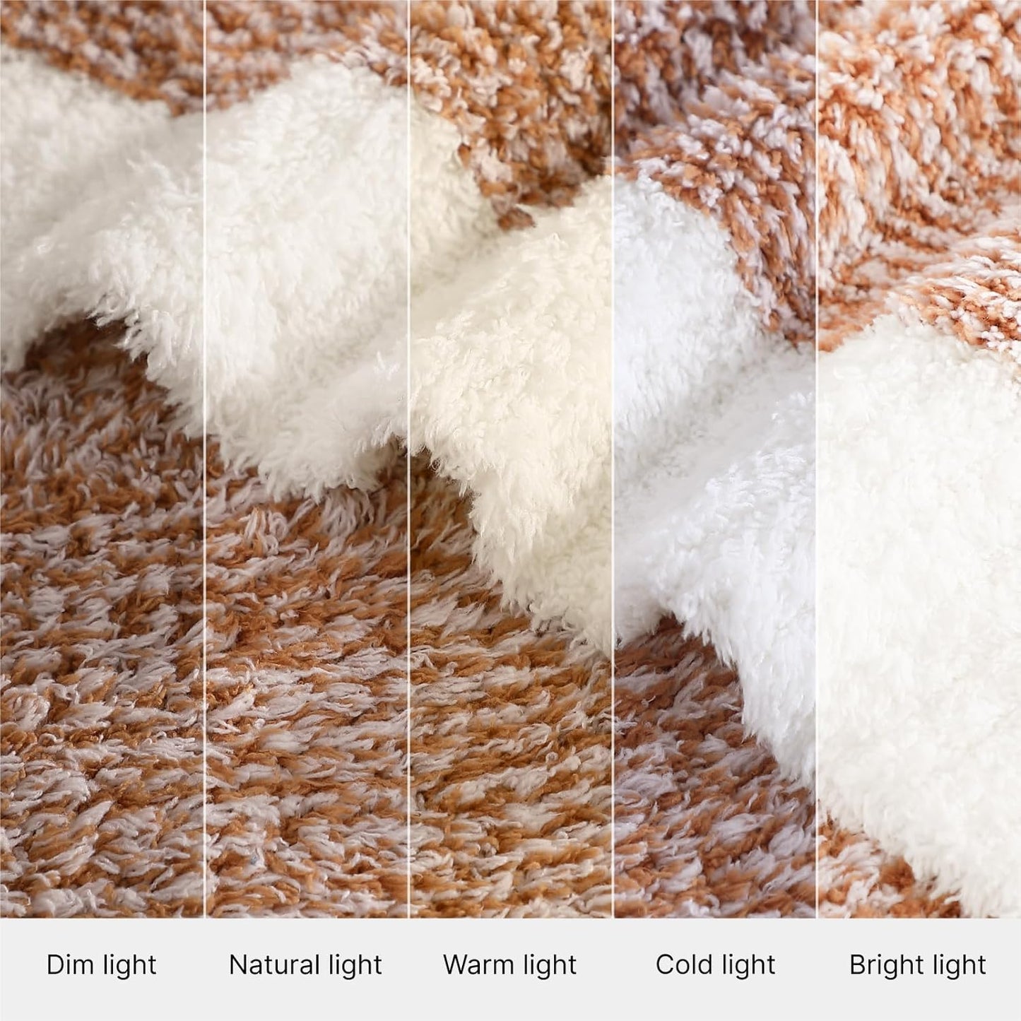 WRENSONGE Throw Blanket Cationic Dyeing Burnt Orange Soft Cozy Fluffy Warm Hand Made Throw Blankets for Couch, Sofa, Chair, Bed, Camping, Picnic, Travel Lightweight Bed Blanket - 50"*60"