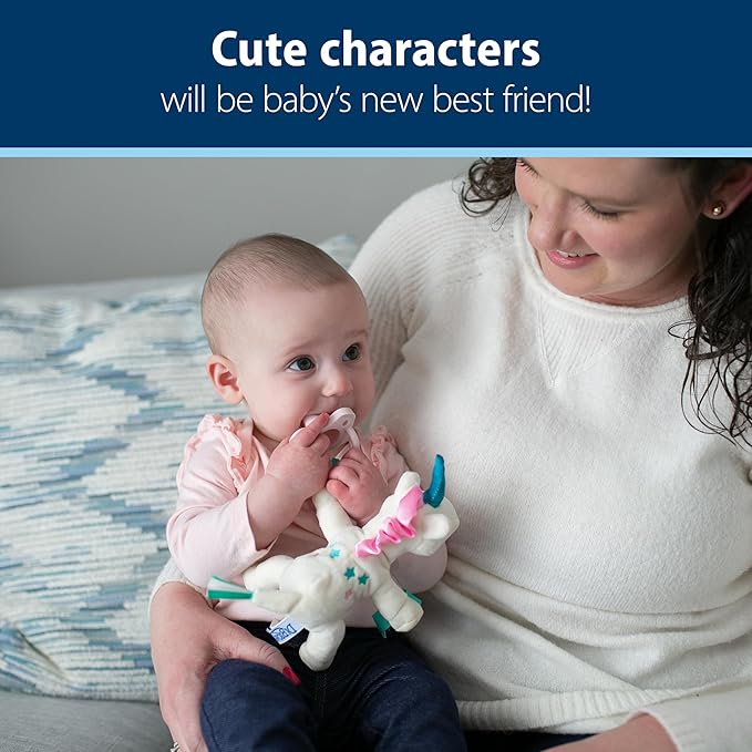 Dr. Brown’s Natural Flow Anti-Colic Options+Narrow 8oz/250mL Baby Bottle + Lovey Gift Set with Level 1 Slow Flow Nipples, Pink