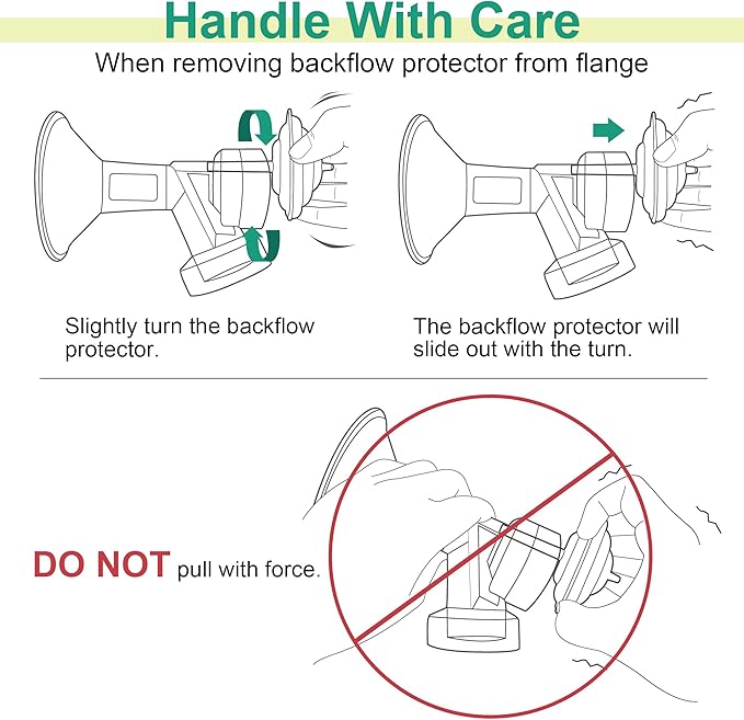 Maymom Backflow Protector Compatible with Spectra S2 S1, 9 Plus Breastpumps with Bonus Flange Adapters. Replacement Spectra Pump Parts Backflow Protector Silicone Diaphragm; 4 pc