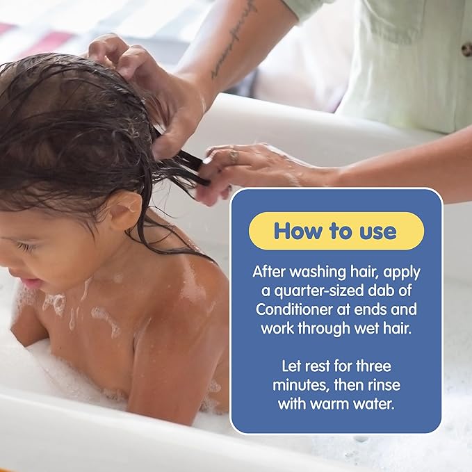 TUBBY TODD Hair Conditioner for Kids & Babies - Nourishing Frizz Control & Detangler - Lightweight, Sweet-Scented Formula - Great for All Ages - 2 Pack - Lavender Rosemary