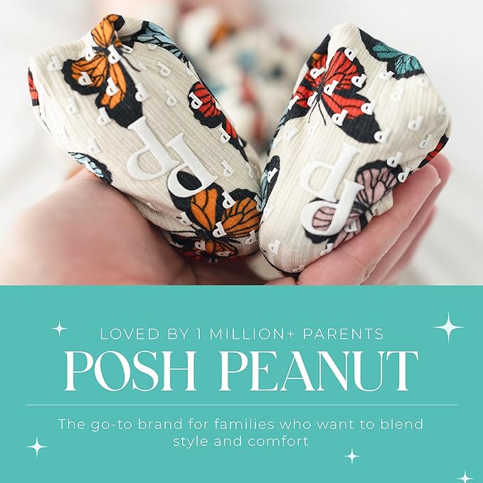 Posh Peanut Convertible Baby Sleepers - Girls Footless Baby Pajamas with 2 Way Zipper for Easy Diaper Changes