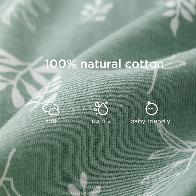 Duomiaomiao 0.5 TOG Toddler Sleep Sack 12-24 Months 100% Cotton Lightweight Baby Sleep Sack with Feet, Breathable Comfy Toddler Wearable Blanket