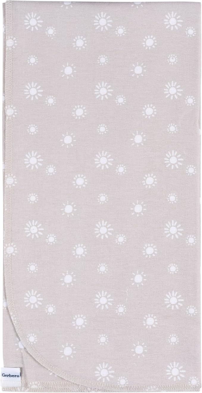 Gerber Unisex Baby 100% Cotton Flannel Receiving Blankets 30x30 Inches (Pack of 4), Boho Rainbow, One Size