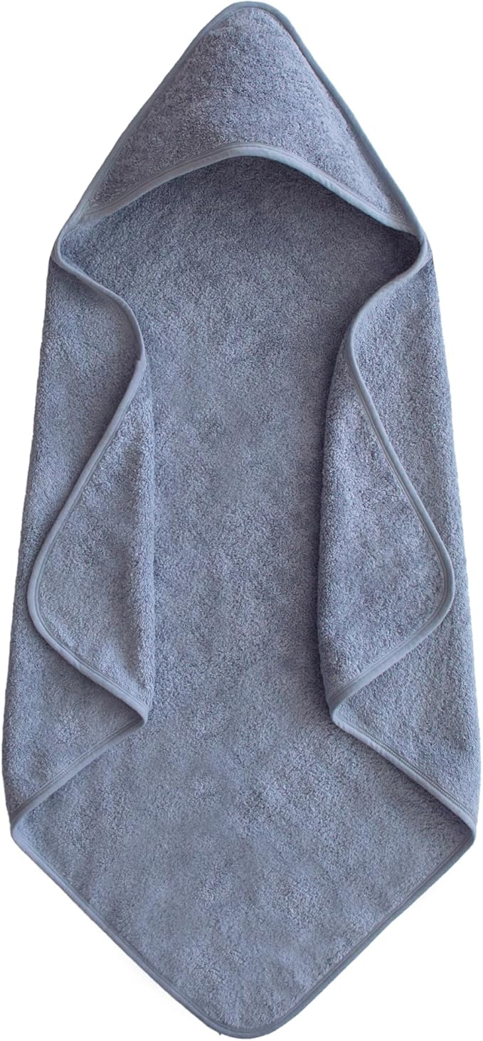 mushie Baby Hooded Towel | Organic Cotton (Tradewinds)