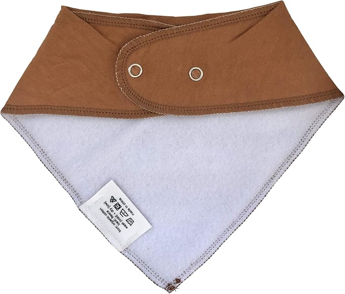 Denver James Bandana Feeding Drool Baby Bib I Soft Organic Cotton I Fleece Back