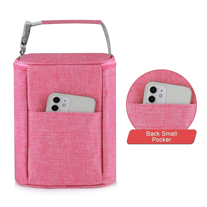 Accmor Breastmilk Cooler Bag, Baby Bottle Cooler Bags, Insulated Tote Bags On The Go, Fits 4 Large 8oz Bottles, for Nursing Mom Daycare Travel