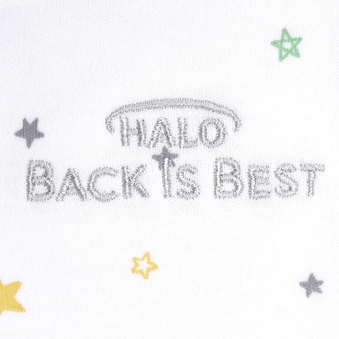 HALO 100% Cotton Sleepsack Swaddle, 3-Way Adjustable Wearable Blanket, TOG 1.5, Space, Small, 3-6 Months