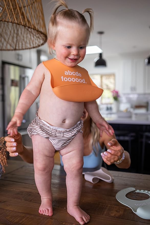 Denver James Silicone Feeding Bibs | Dishwasher Safe. Waterproof. Adjustable.