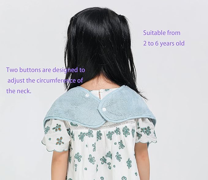 Baby Bibs for Girls or Boys 12-18 Months 6 Packed, Towel Bibs for Toddler 1-3 Years,Waterproof and Absorbent