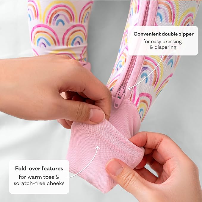 Little Sleepies Pajamas for Baby Boys & Girls, Viscose from Bamboo Baby Pajamas, Preemie & Newborn Sleepers, 2-Way Zipper PJs