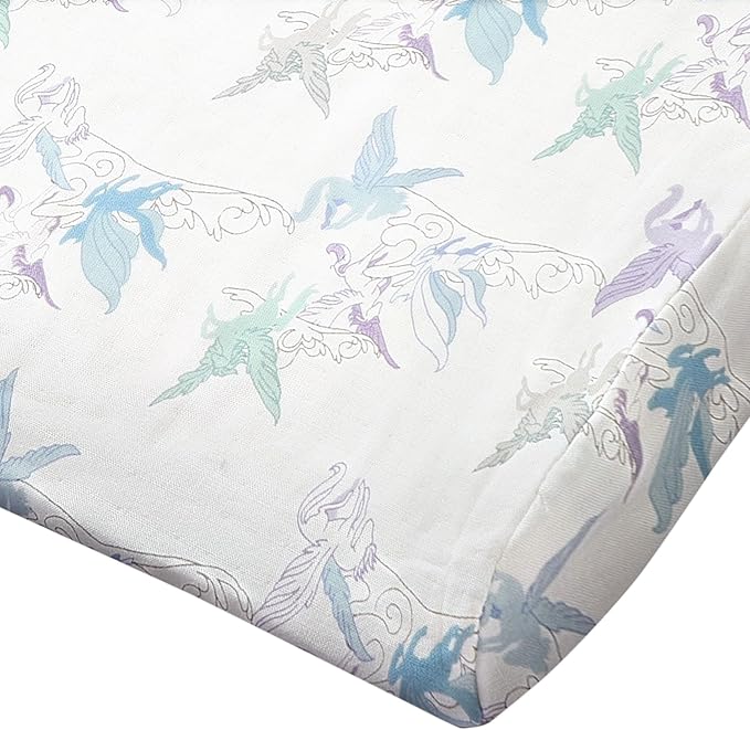Nest Designs Toddler Pillow with Bamboo Viscose Pillowcase - Cloud Ponies, Medium