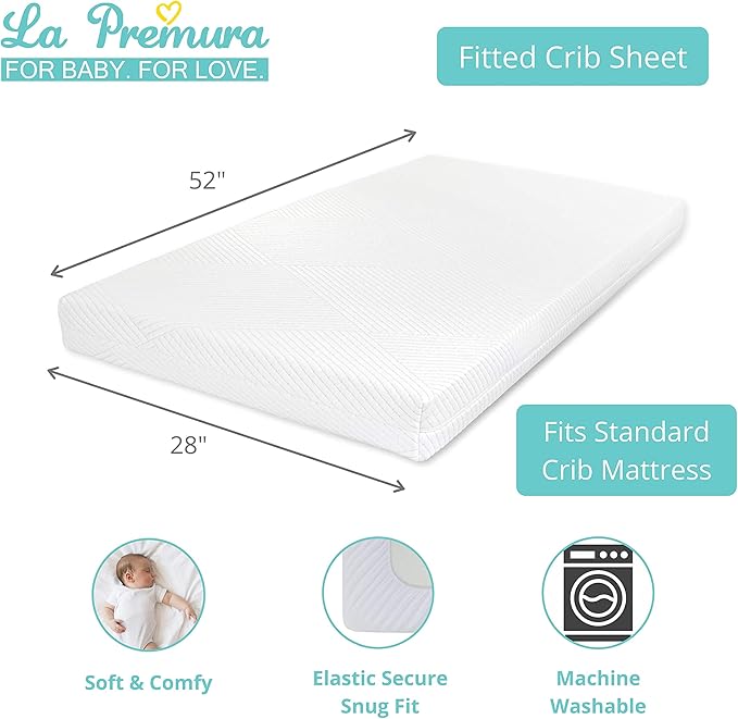 La Premura Baby Koala Nursery Crib Bedding Set, 3 Piece Standard Size Crib Set, Grey and Green, Unisex Nursey Bedding and Neutral Decor