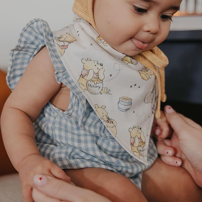 Copper Pearl Baby Bandana Drool Bibs for Drooling and Teething 6 Pack Gift Set Winnie The Pooh