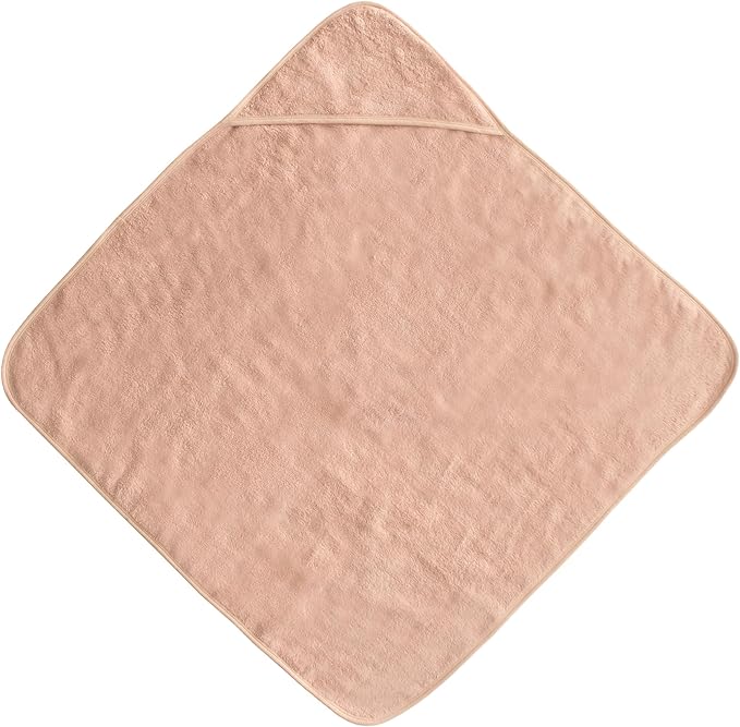 mushie Baby Hooded Towel | Organic Cotton (Blush)