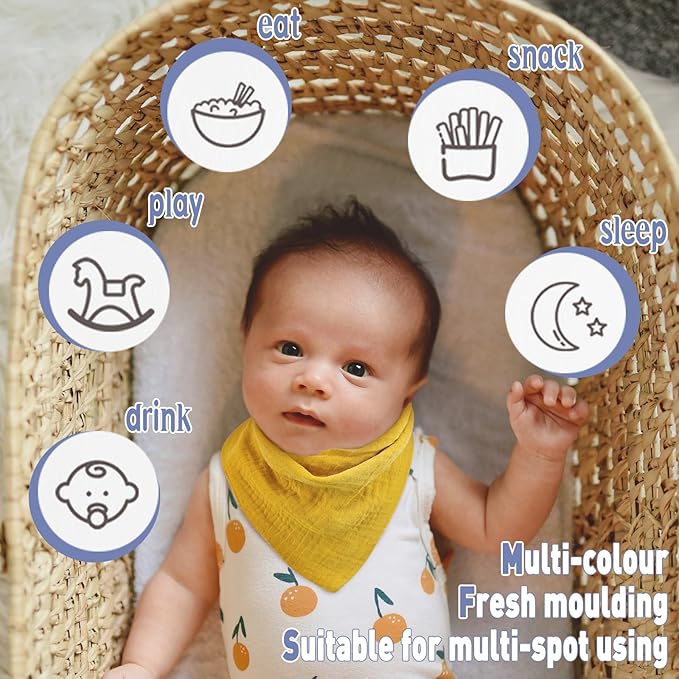 Baby Bibs Muslin Drool Teething Drooling Bibs for Baby Girl Boy Muslin Cotton