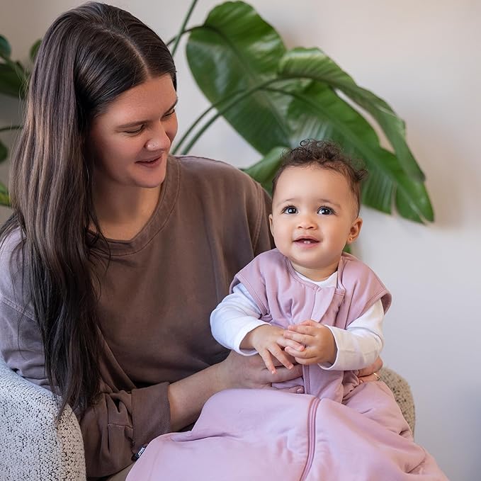 HALO SuperSoft Bamboo Wearable Blanket 1.5 TOG – Buttery Soft, Plush Baby Sleep Sack for Newborns, Infants & Toddlers, Hip-Healthy Design, Machine Washable, 0-6 Months, Small, Mauve