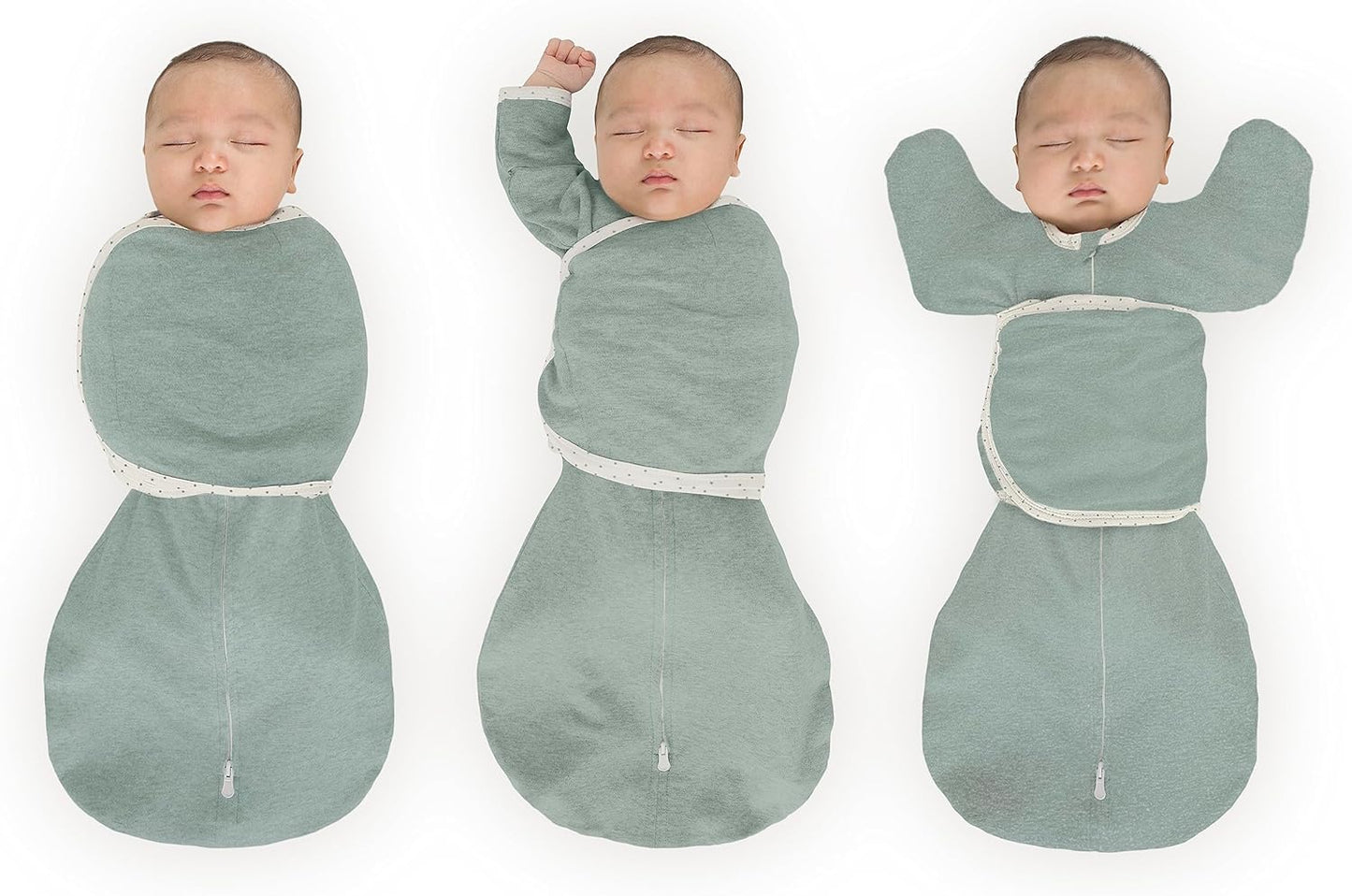 SwaddleDesigns 6-Way Omni Swaddle Sack Arms Up Swaddle for Newborn, More Options to Calm Startle Reflex, Improves Sleep