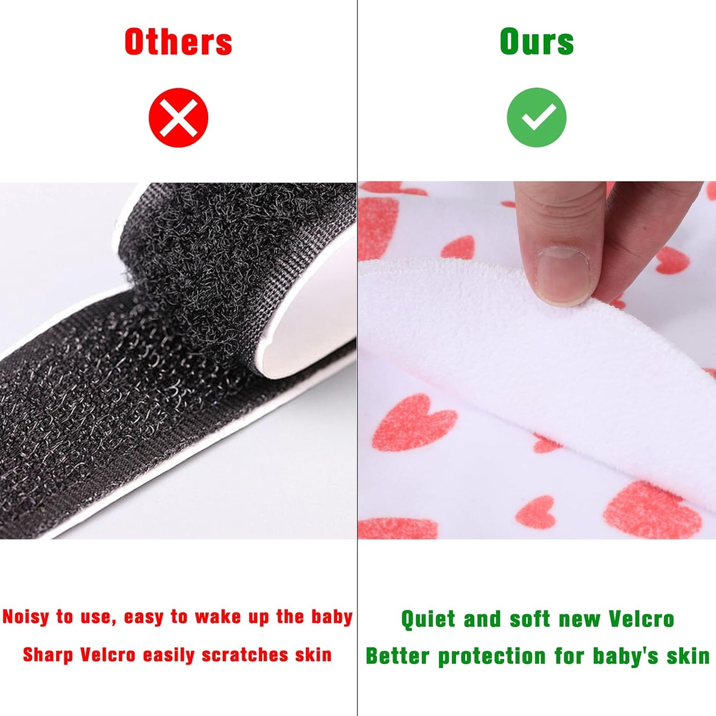 Newborn Sleep Sack Baby Swaddle,Swaddle me 3-6 Month,3-Way Adjustable Wearable Blanket,100% Rayon Cotton Swaddling Sleeping Bag，TOG 0.5 (Love, 3-6 Months)