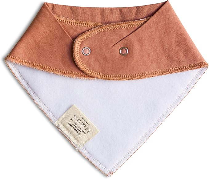 Denver James Bandana Feeding Drool Baby Bib I Soft Organic Cotton I Fleece Back