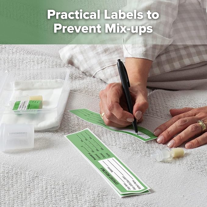 haakaa Colostrum Collectors 2ml/6pcs & Lidded Feeding Cup 25ml/1pc Set - Collect, Store & Feed Colostrum in One, Ready-to-Use Individually Wrapped, Reusable Colostrum Syringes for Liquid Gold