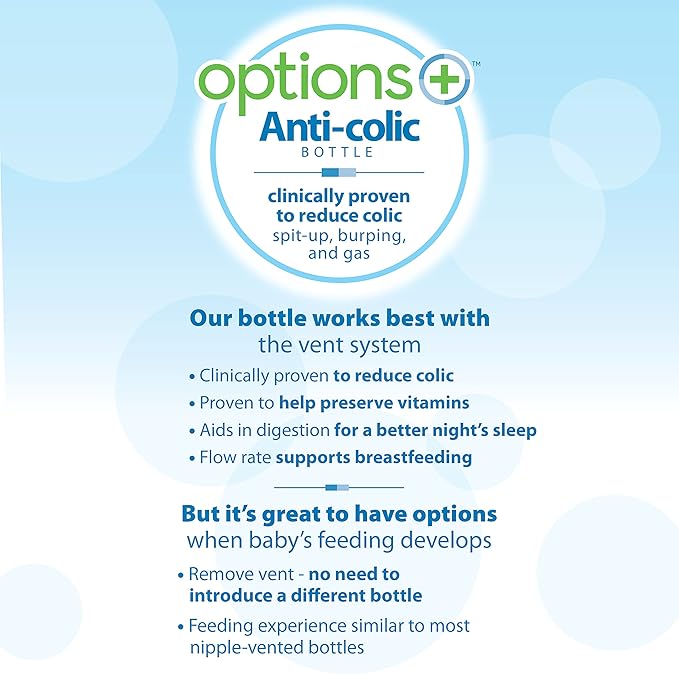 Dr. Brown’s Anti-Colic Options+ Wide-Neck Sippy Bottle Starter Kit, 9oz/270mL, with Level 3 Medium-Fast Flow Nipple and Soft 100% Silicone Sippy Spout, Green, BPA Free, 6m+