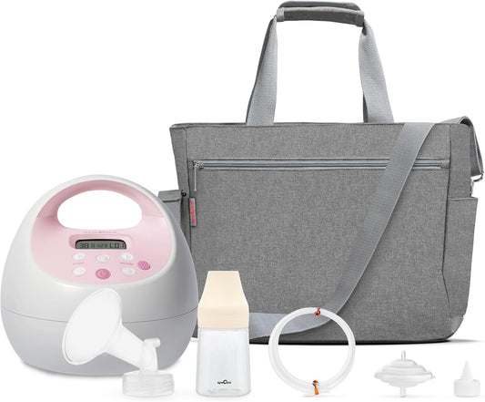 Spectra Baby S2 Plus Premier Electric Breast Pump with Grey Tote Premium Accessory Kit - 28 mm