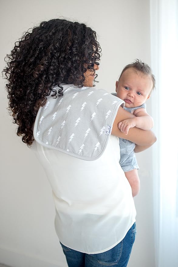 Copper Pearl Premium Baby Burp Cloths - 3-Pack Large Cotton Burp Cloths, Extra Soft Spit Up Rags with 3 Absorbent Layers, Perfect for Baby Boy Gifts (21" x 10" Size, Wild Set)