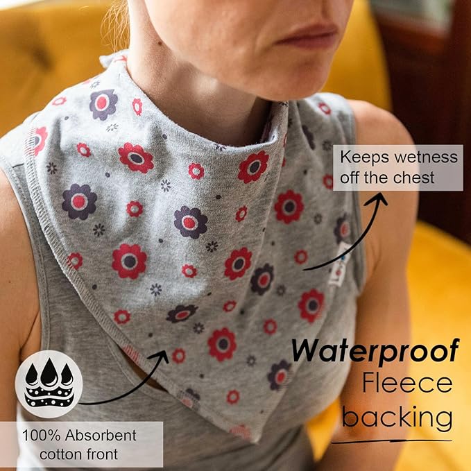 Lovjoy Large Bandana bibs - Special Needs Bibs - For Older Children, Youth and Adults - Practical, absorbent and Stylish