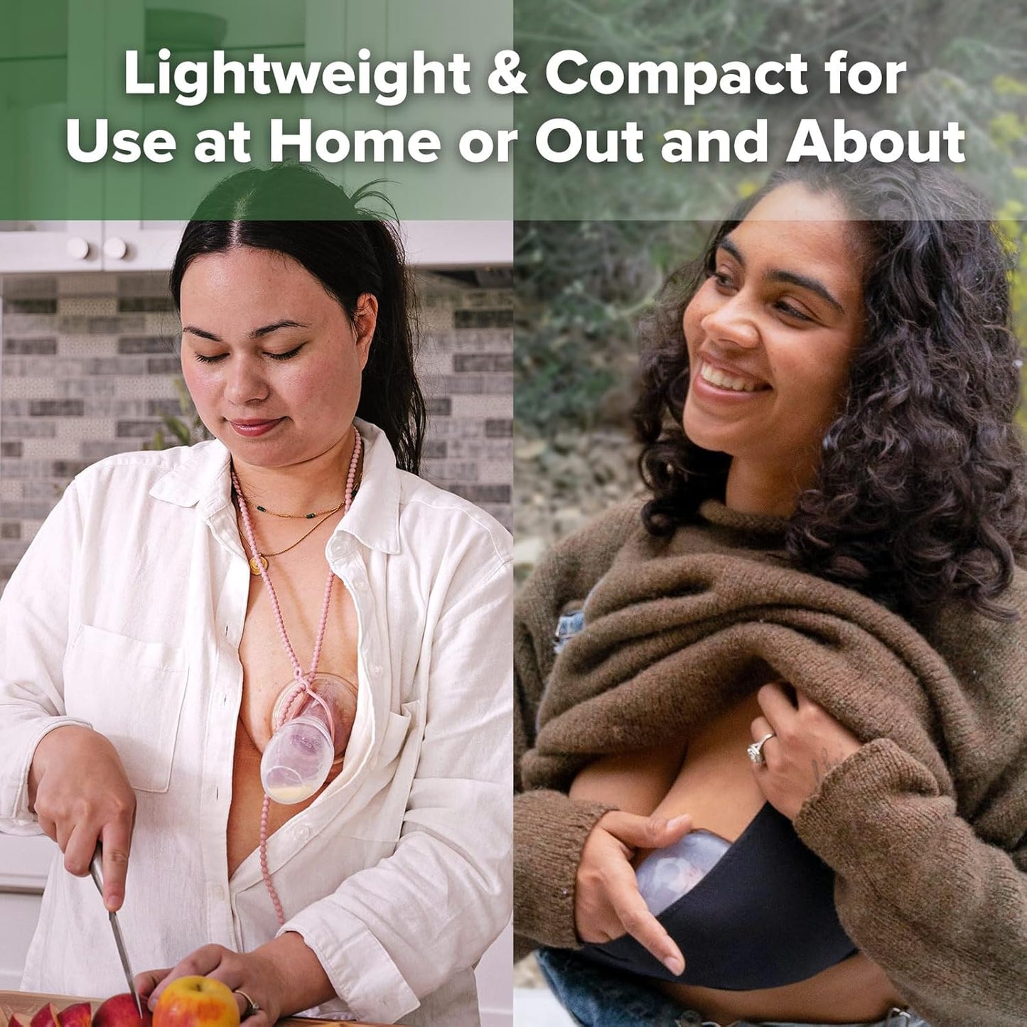 haakaa Manual Breast Pump for Breastfeeding 4oz/100ml and Ladybug Milk Collector 2.5oz/75ml Combo, Food-Grade Silicone