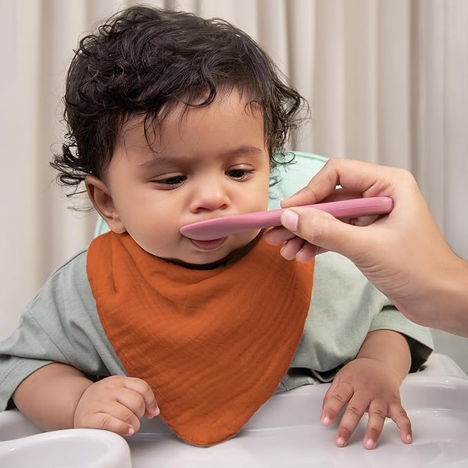 Muslin Baby bibs for drooling and teething, 100% cotton, Bibs for baby girl, Muslin bibs for boys (8 Pack)