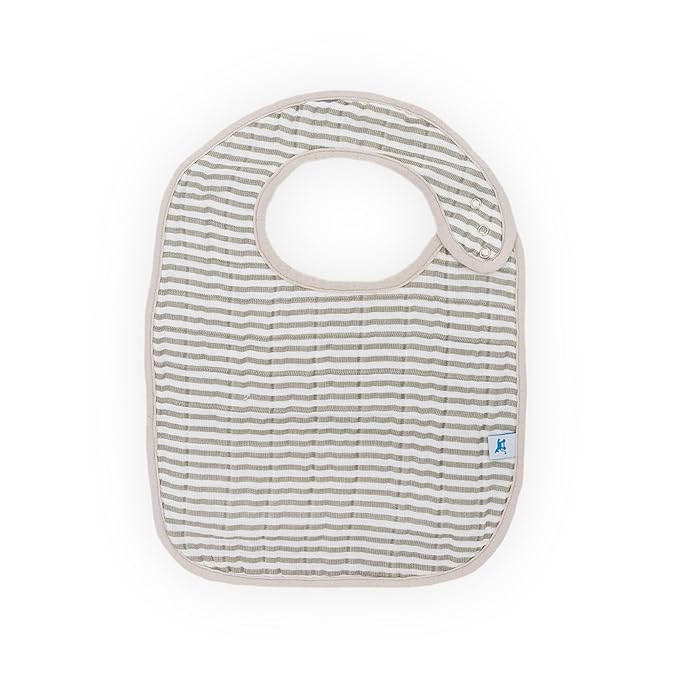 Little Unicorn Premium Classic Bib 3 pack | Adjustable as baby grows | Soft fabric on skin | Great for first time eaters (Dino Friends 2)