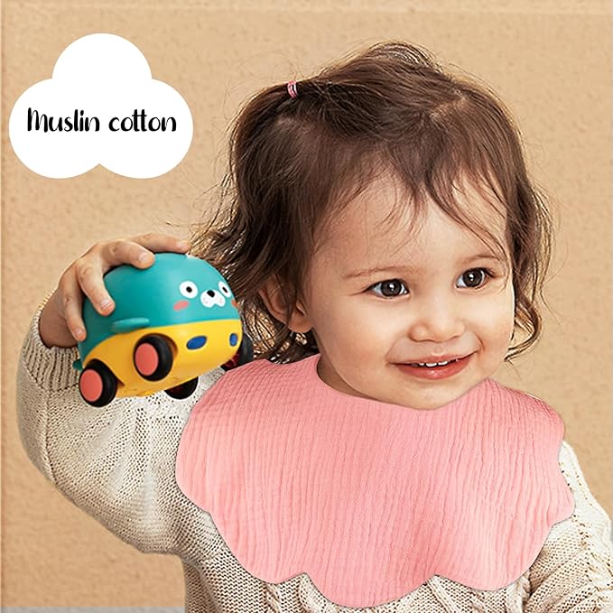 Baby Drool Bibs for Unisex Girls Boys 12 Pack Baby Muslin Bibs for Drooling and Teething